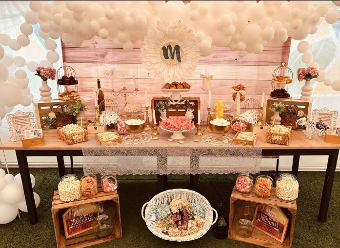 Mesa dulce en fiesta ibicenca