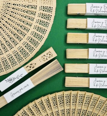 Abanicos de madera